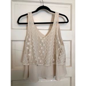 Off White Crochet Nordstrom Crop Top